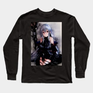 Skadi Anime Watercolor Long Sleeve T-Shirt